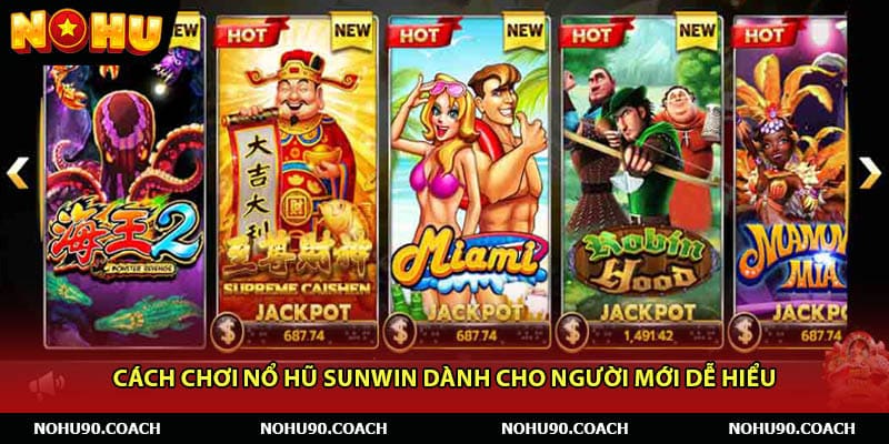 Cách chơi nổ hũ Sunwin dành cho người mới dễ hiểu